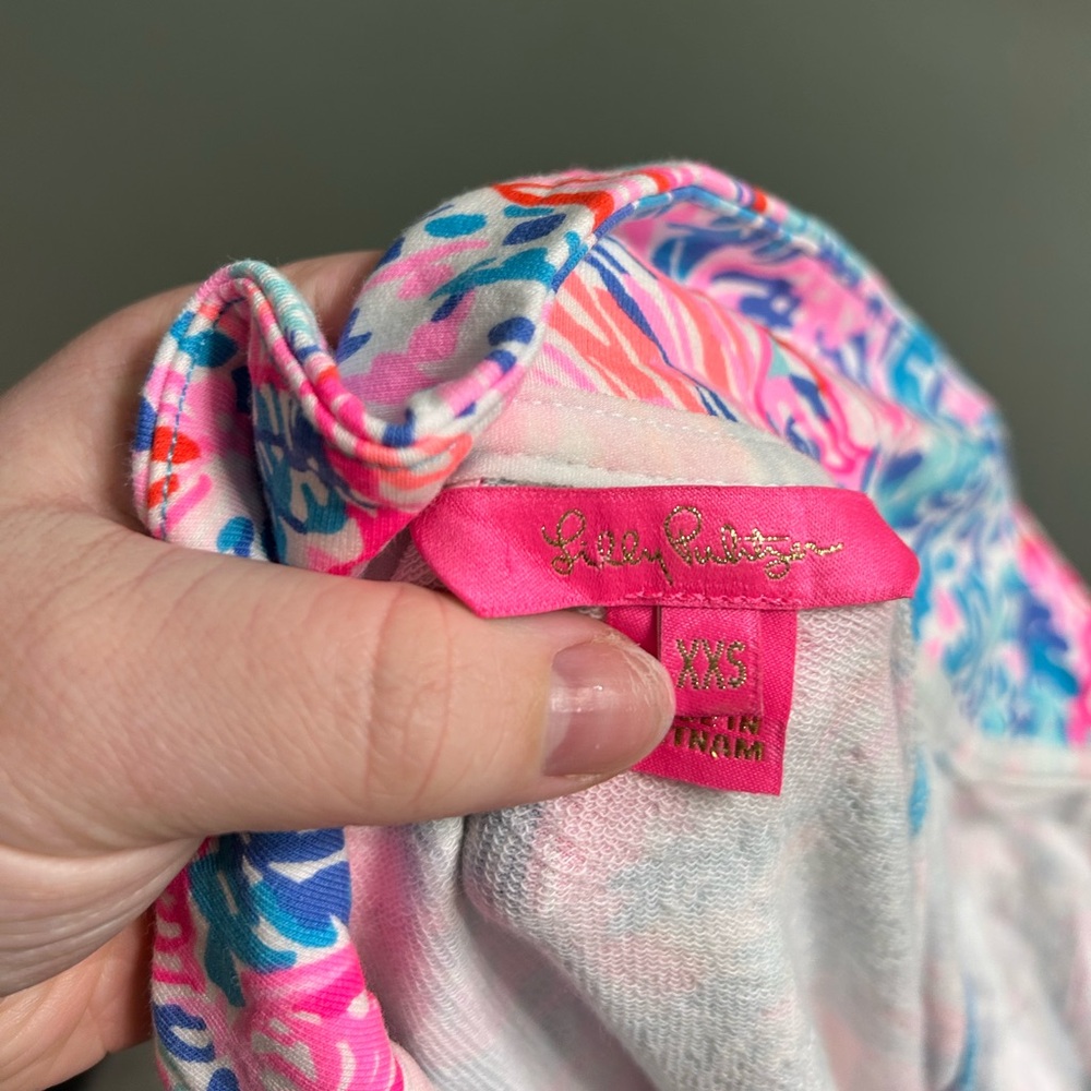 Lilly Pulitzer UPF 50+ Skipper Golf pullover half zip sweater long sleeve - Picture 4 of 7